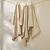Torchons assortis coton tissé teint - lots (sable / blanc)