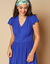 Robe longue unie (bleu)