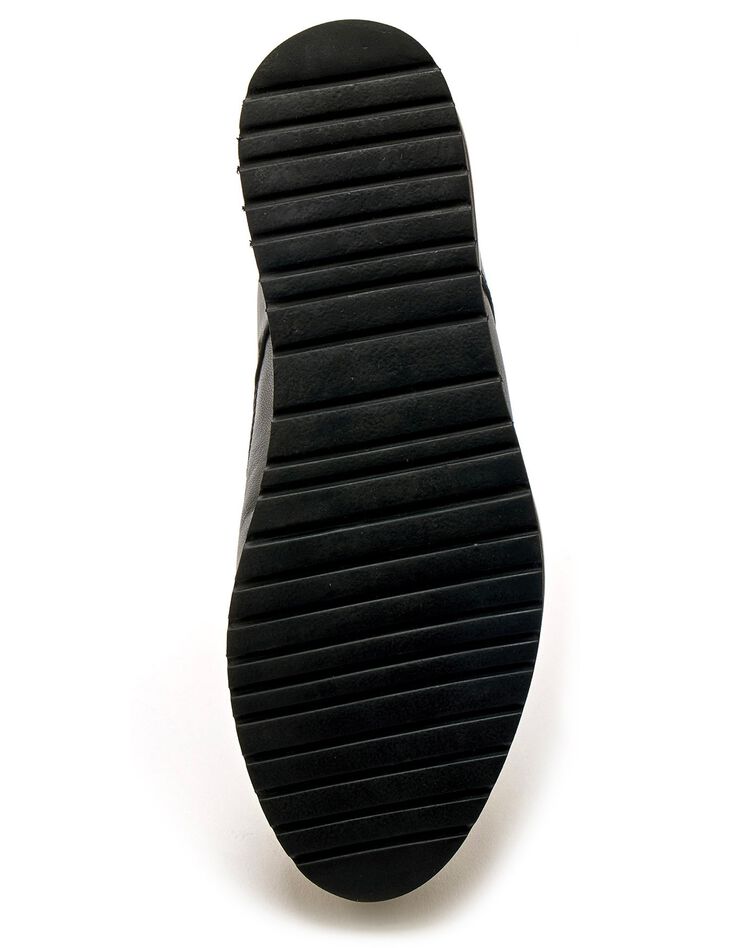 Derbies scratchées largeur confort tout cuir (noir) Derbies scratchées largeur confort tout cuir (noir)