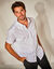 Chemise unie manches courtes (blanc)