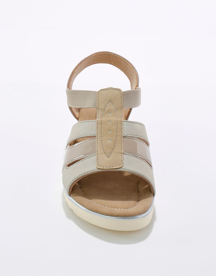 Sandales légères à brides élastiquées (beige) Sandales légères à brides élastiquées (beige)