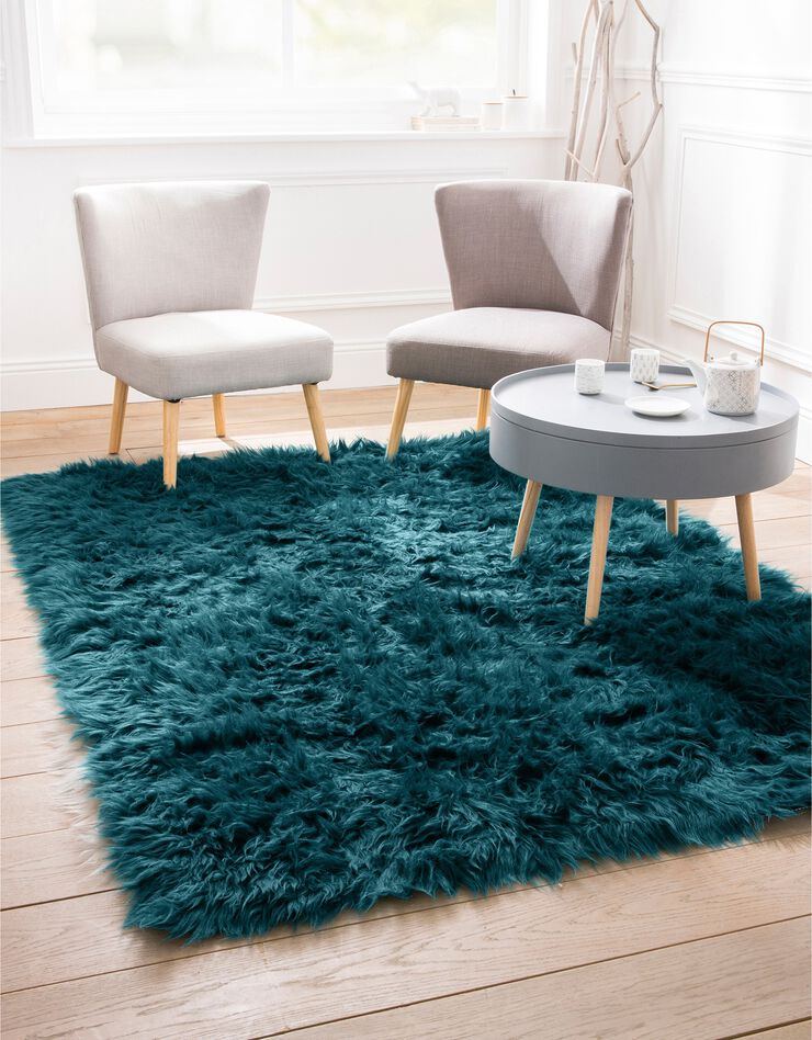 Tapis poils longs (émeraude)