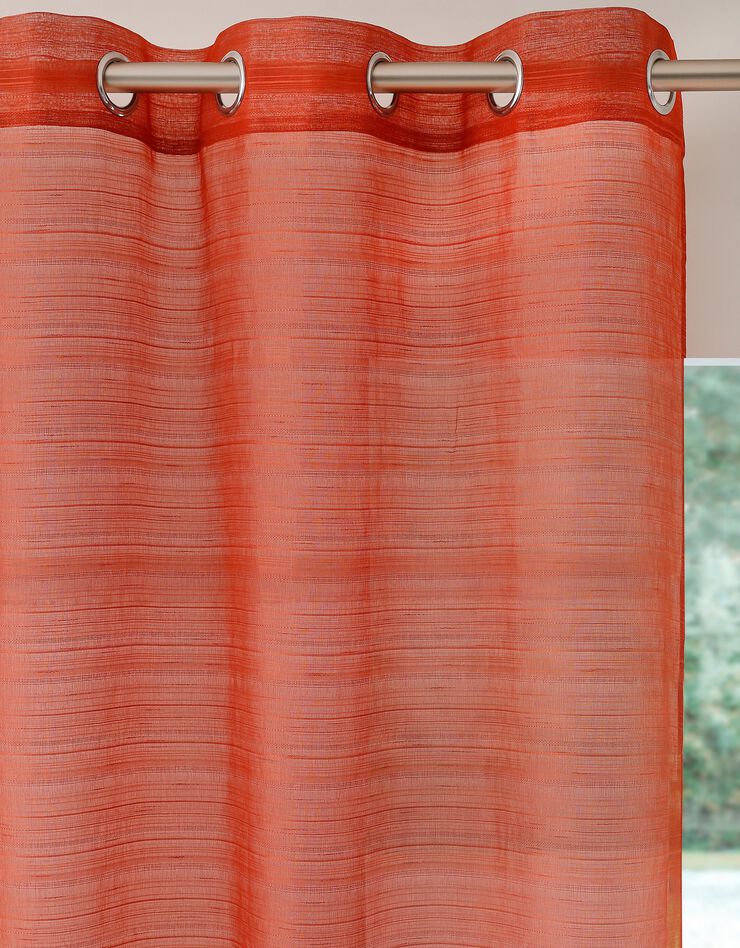 Panneau voile fines rayures (terracotta)