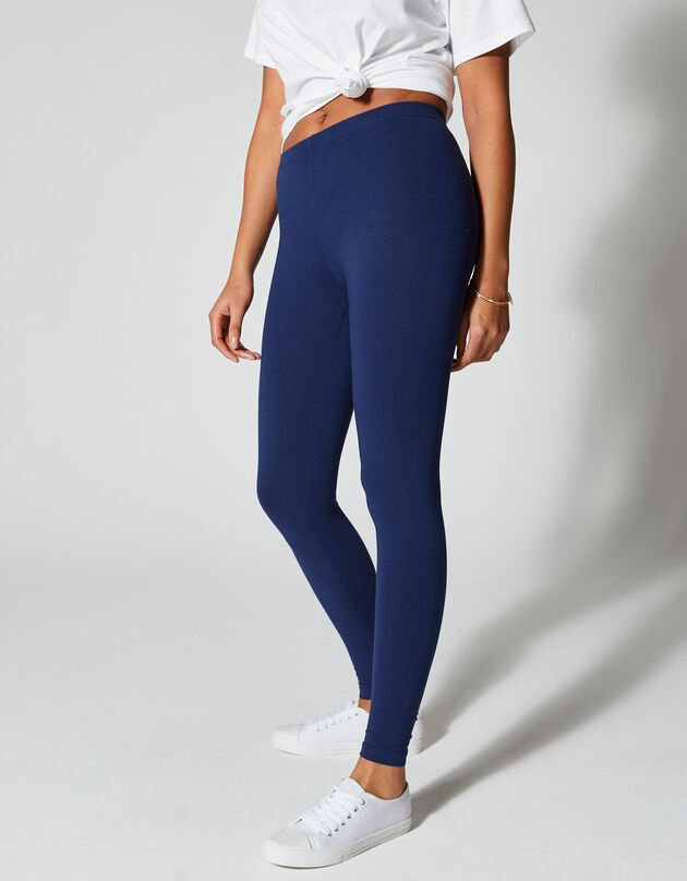 Legging taille élastiquée (marine)