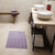 Tapis de bain motif carreaux (lilas)