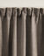 Rideau occultant et isolant finition galon fronceur (taupe)