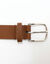 Ceinture en cro&ucirc;te de cuir tannage v&eacute;g&eacute;tal (caramel)