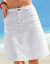 Jupe courte en jean (blanc)