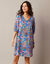 Robe housse imprimé floral (bleu)