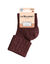 Chaussettes laine modal m&eacute;lang&eacute;s (chocolat)