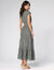 Robe longue dentelle macramé (kaki)