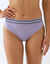 Culotte taille &eacute;lastique forme midi - lot de 2 (marine + parme)