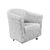 Housse extensible motif jacquard "serpentins" spéciale fauteuil cabriolet  (gris clair)