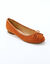 Ballerines plates microfibre (caramel)