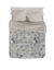 Couette microfibre imprim&eacute;e Botanique 200 g/m&sup2; (gris / taupe)