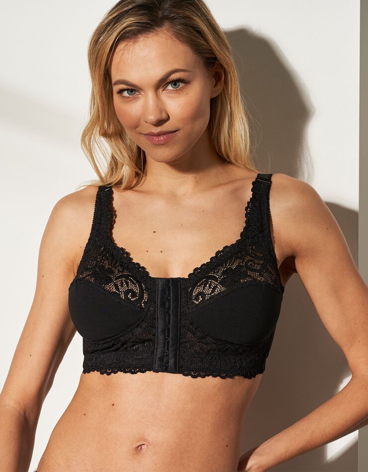 Soutien-gorge ouvert devant - sans armatures (noir) Soutien-gorge ouvert devant - sans armatures (noir)