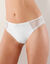 Culotte midi coton dentelle unie Coria - lot de 2 (blanc)