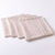 Serviettes de table rayées - lot de 4 (écru / rouge)