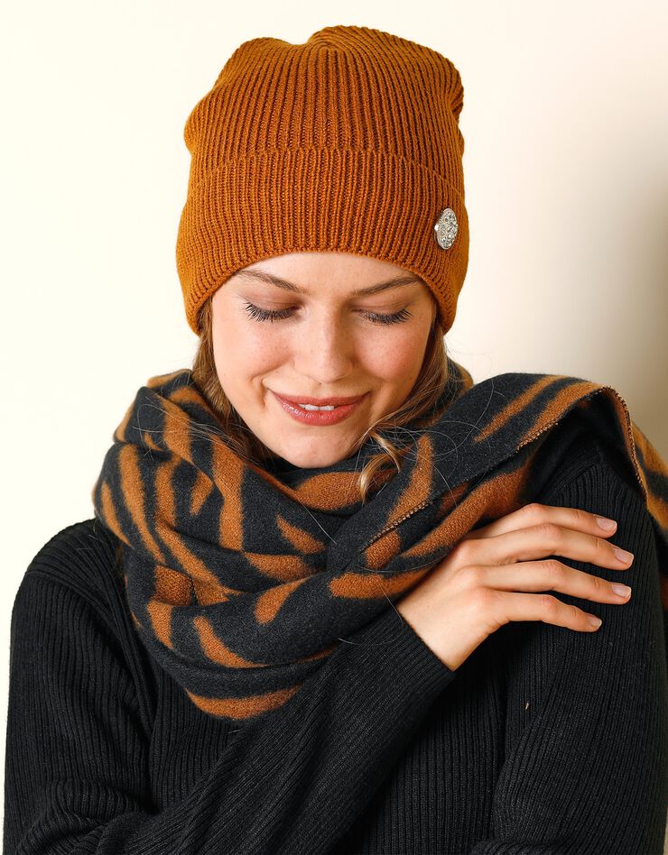 Bonnet bouton bijou (caramel) Bonnet bouton bijou (caramel)