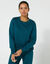 Sweat molleton uni (bleu canard)