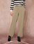 Pantalon fluide effet pont (kaki)