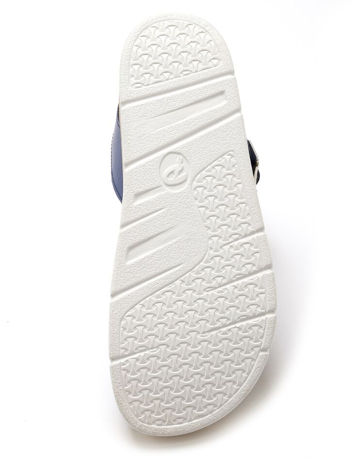 Sandales ouvertes double boucle - largeur confort (bleu) Sandales ouvertes double boucle - largeur confort (bleu)