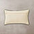 Coussin rectangulaire coton lin broderie fleurie (vert / parme)