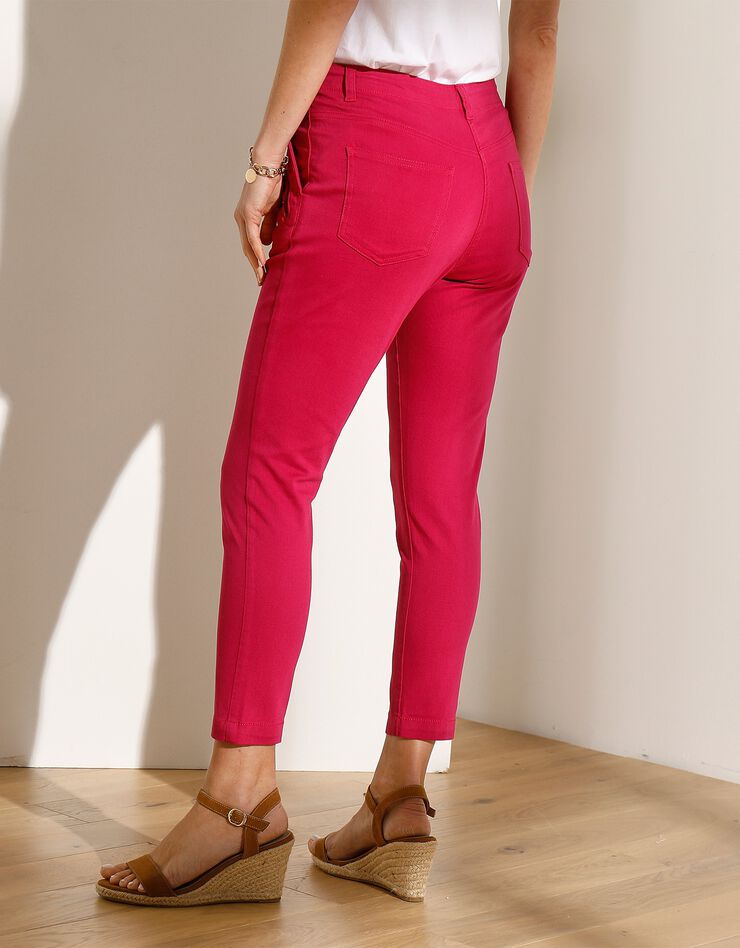 Pantalon coupe fuselée 7/8ème fuchsia (fuchsia) Pantalon coupe fuselée 7/8ème fuchsia (fuchsia)