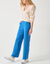 Pantalon large effet matière (bleu)