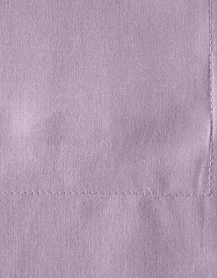 Linge de lit uni - coton bio (violine)