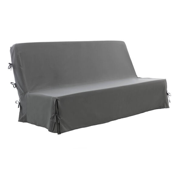Housse canapé clic-clac standard microfibre (gris anthracite)