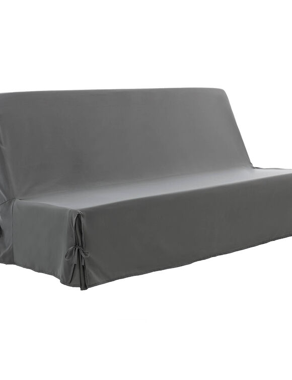 Housse canapé clic-clac standard microfibre (gris anthracite)