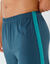 Pantalon pyjama uni bande contrast&eacute;e  (marine / turquoise)