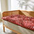Long coussin de sol imprim&eacute; feuillage (terracotta)