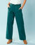 Pantalon coupe large, Spécial Petites (vert sapin)