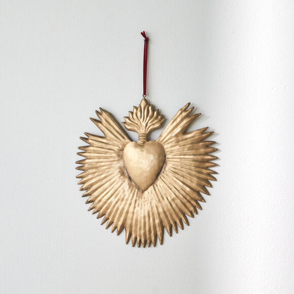 D&eacute;co murale ex-voto, m&eacute;tal dor&eacute;  (dor&eacute;)