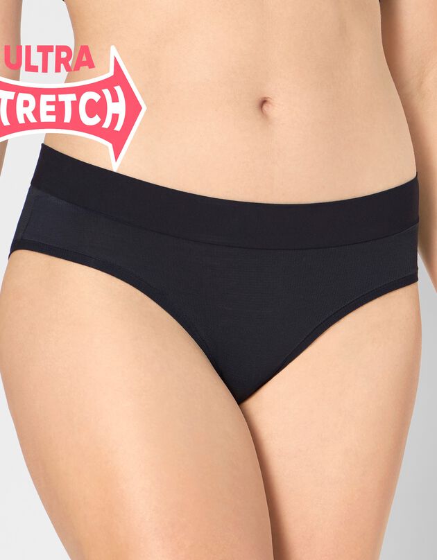 Shorty taille unique extensible noire Go Allround - Lot de 2 (noir)
