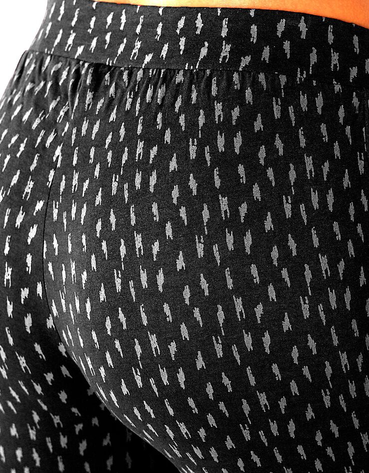 Pantacourt imprimé minimaliste (noir / blanc) Pantacourt imprimé minimaliste (noir / blanc)