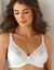 Soutien-gorge en dentelle et microfibre "L' Irresistible" - avec armatures (blanc)