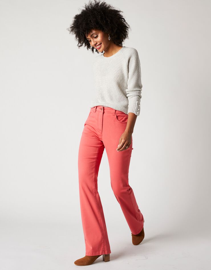 Pantalon bootcut, twill stretch (tomette) Pantalon bootcut, twill stretch (tomette)