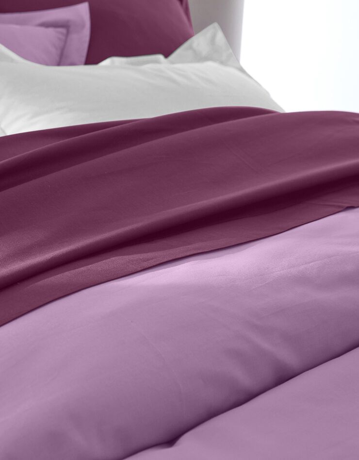 Linge de lit uni polyester-coton Colombine (lavande)