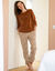 Pyjama manches longues en polaire, imprim&eacute; "wild" (noisette)