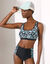 Brassière Imprimée dos nageur Upala - coques amovibles (noir / turquoise)
