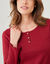 Tee-shirt pyjama manches longues (bordeaux)