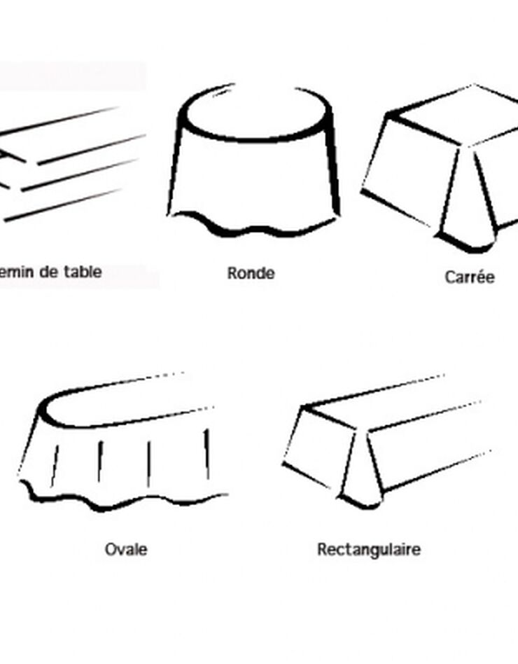 Nappe aspect lin (naturel) Nappe aspect lin (naturel)