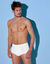 Slip ouvert taille haute - lot de 6 (blanc)