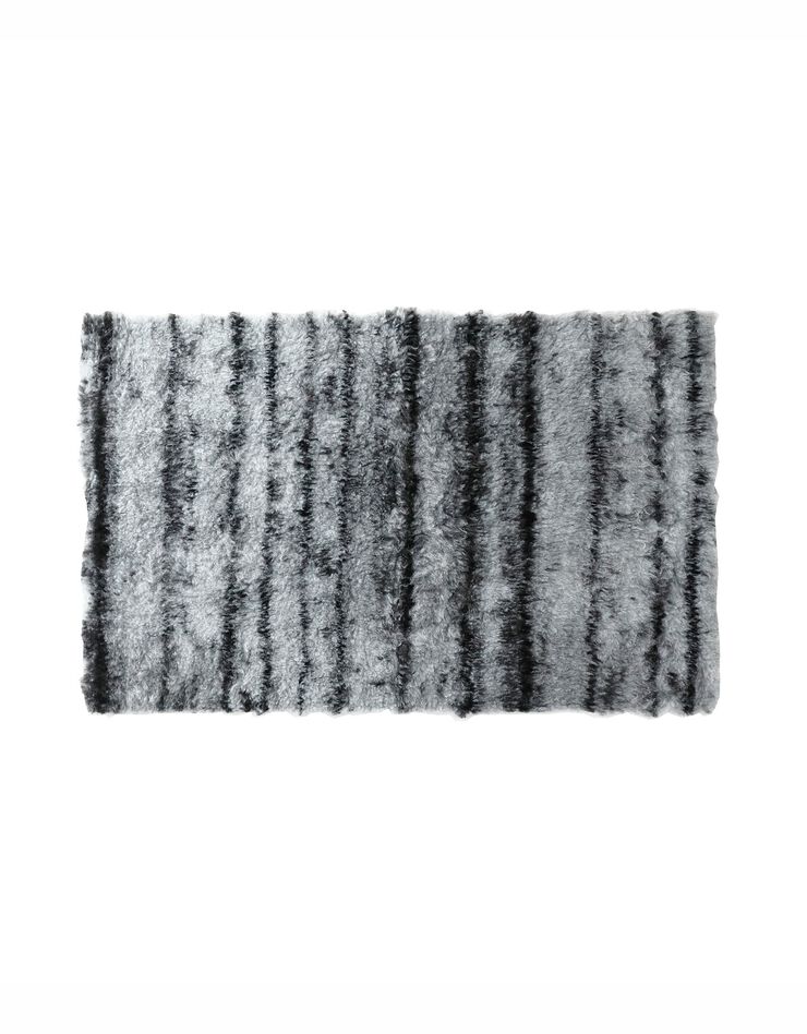 Tapis de bain effet parquet (gris)