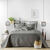 Couvre-lit matelassé uni (anthracite)
