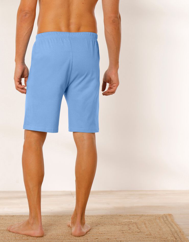 Short pyjama coton bleu ciel (bleu ciel) Short pyjama coton bleu ciel (bleu ciel)