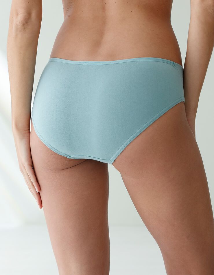 Culotte coton stretch forme midi ceinture basse - lot de 2 (bleu grisé + ANTHRACITE) Culotte coton stretch forme midi ceinture basse - lot de 2 (bleu grisé + ANTHRACITE)